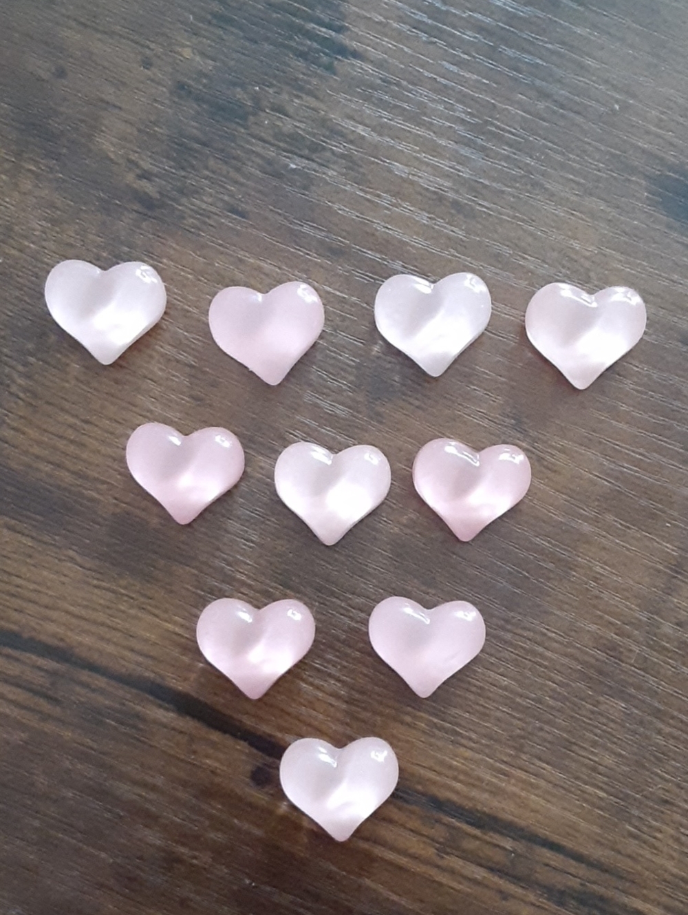 Delicate Pink Heart Magnets